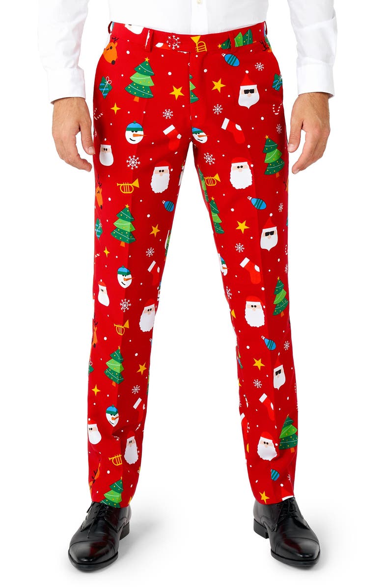 OppoSuits Festive Red Christmas Suit Set, Alternate, color,