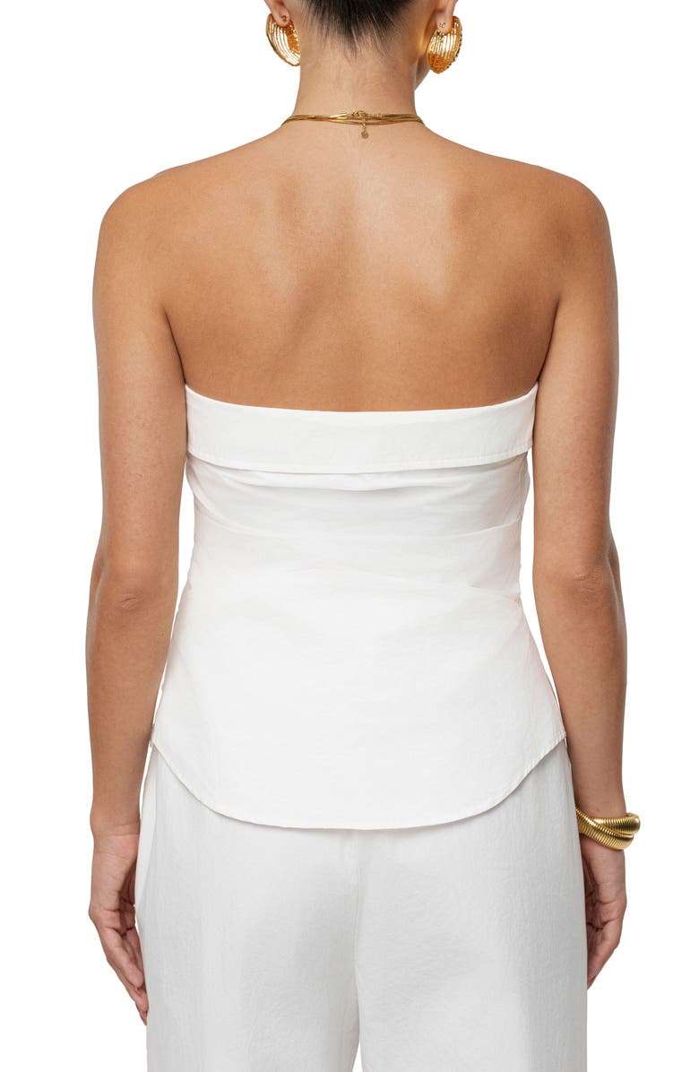 JLUXLABEL Riviera Strapless Top, Alternate, color, Ivory