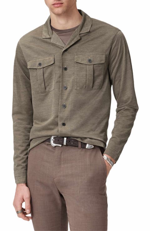Sintra Summer Military Button-Up Shirt