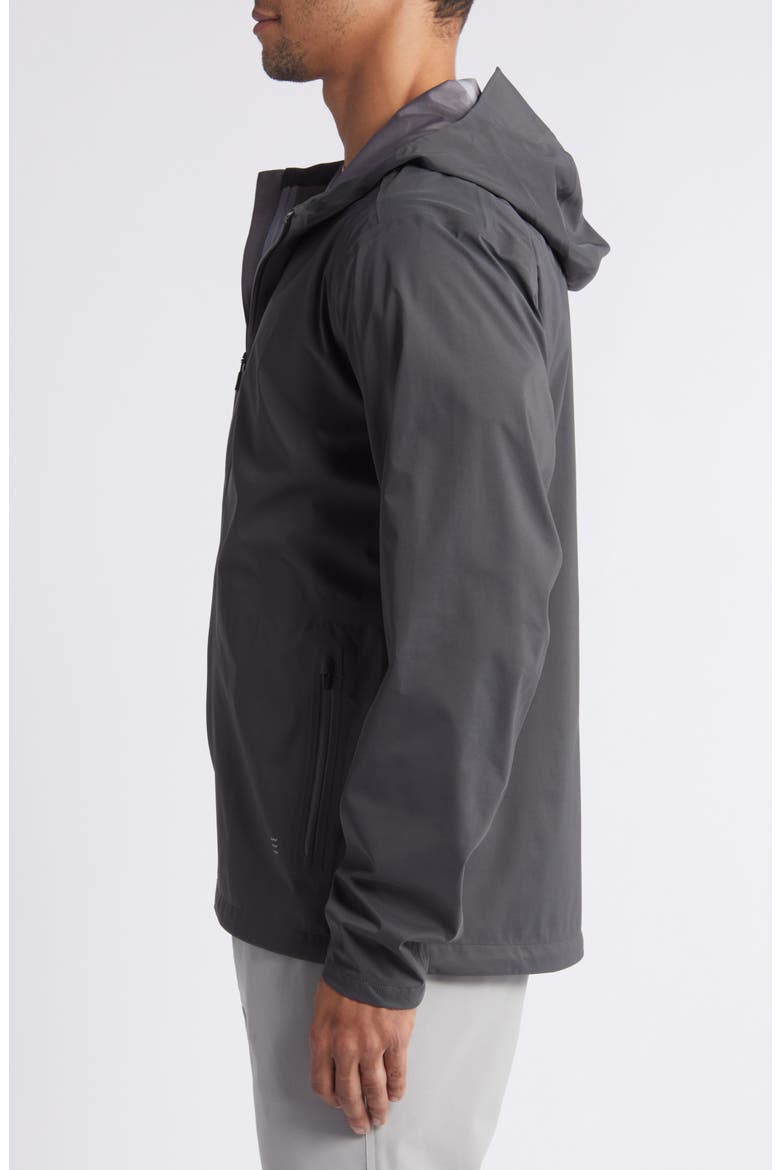 Cloudshield Waterproof Hooded Rain Jacket, Alternate, color, BLACK SAND
