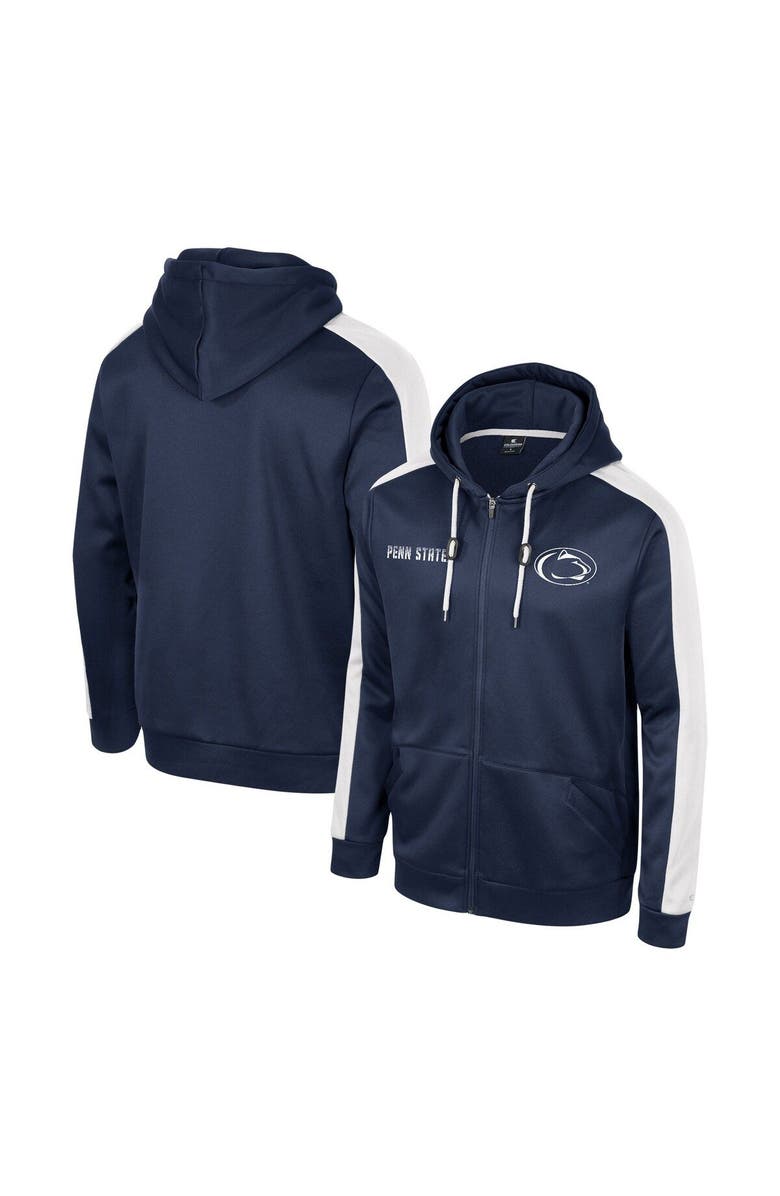 COLOSSEUM Men's Colosseum  Navy Penn State Nittany Lions Reese Full-Zip Hoodie, Main, color, Navy