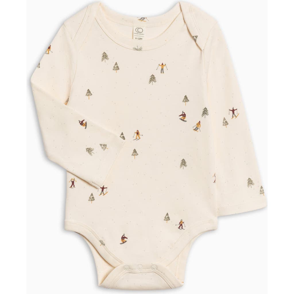 Colored Organics Kids' Organic Holiday River Bodysuit In Neutral