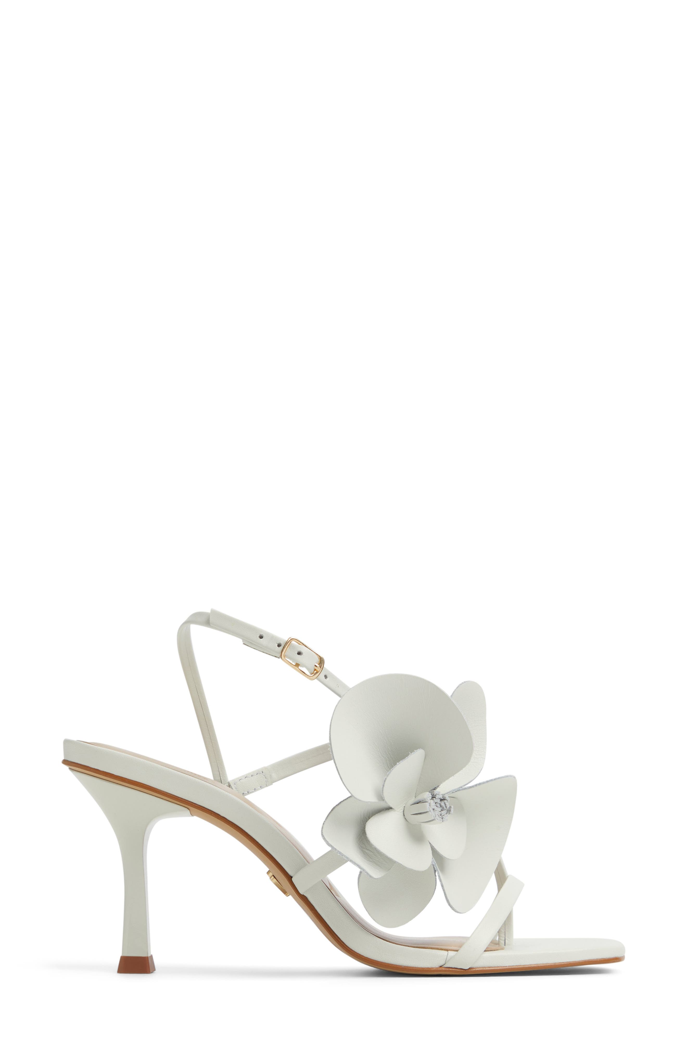ALDO Sandflower Slingback Sandal, Alternate, color, White/ Bone