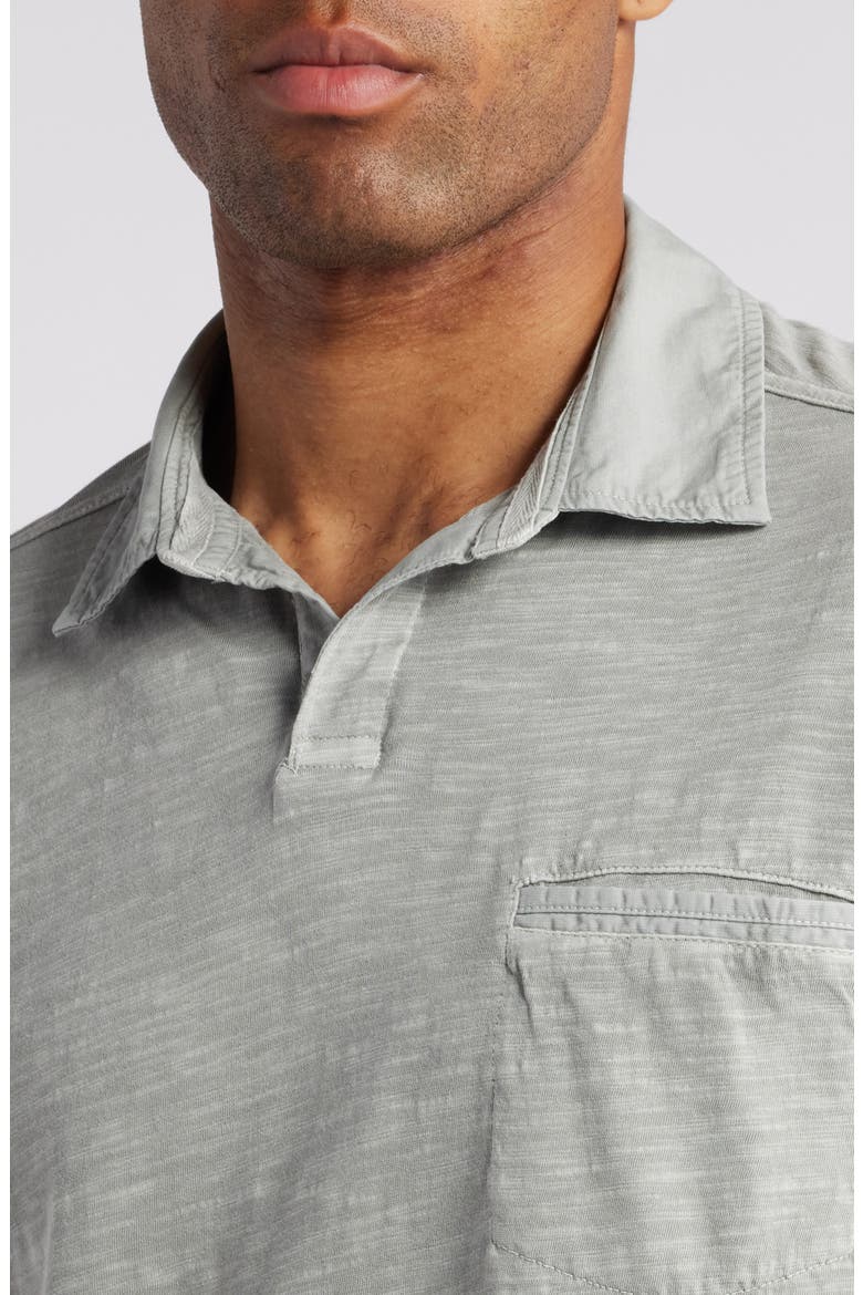 Beach Fade Cotton Slub Jersey Polo, Alternate, color, ULTIMATE GRAY