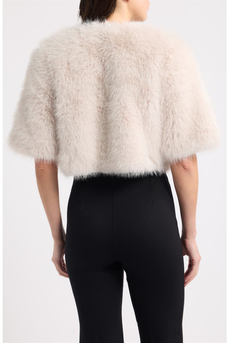 Faux Fur Shrug, Alternate, color, IVORY SHELL
