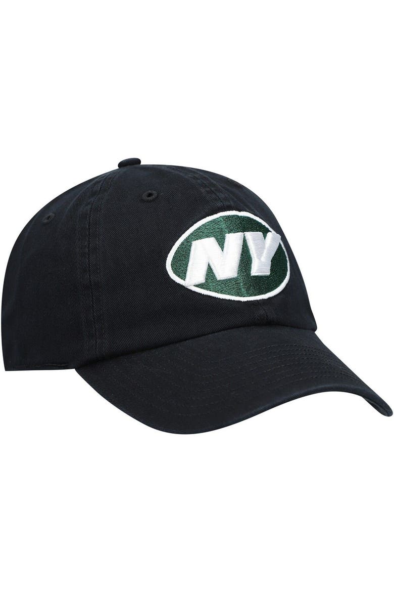 Men's '47 Black New York Jets Clean Up Alternate Adjustable Hat, Alternate, color, Black