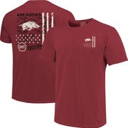 IMAGE ONE Men's Cardinal Arkansas Razorbacks Comfort Colors OHT Camo Overlay T-Shirt