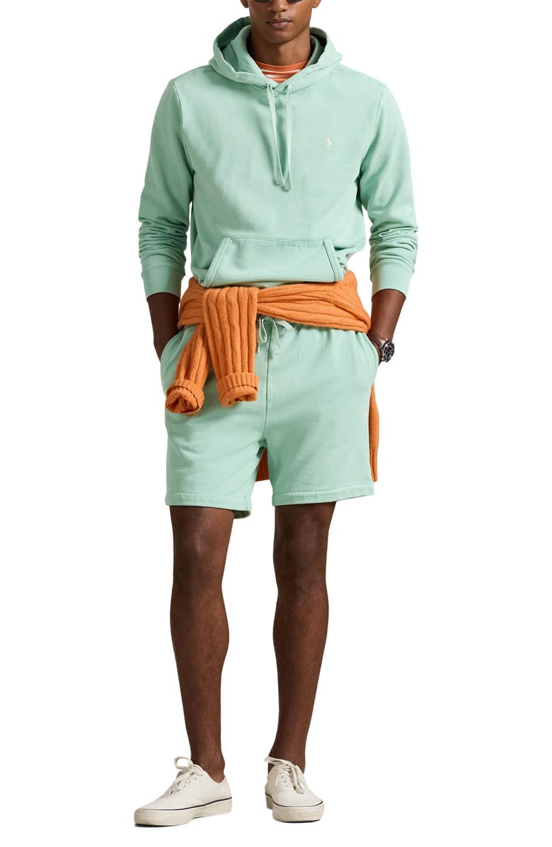 Polo Ralph Lauren 6.5-Inch Cotton Fleece Sweat Shorts, Alternate, color, Celadon