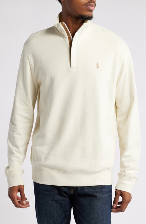 Cotton Blend Quarter Zip Pullover