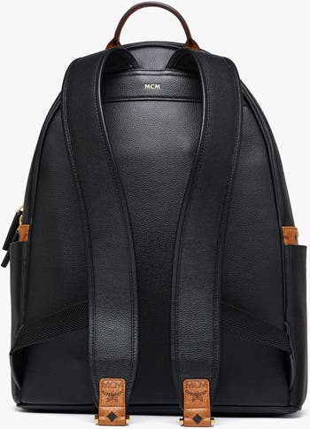 Stark Backpack in Embossed Logo Leather