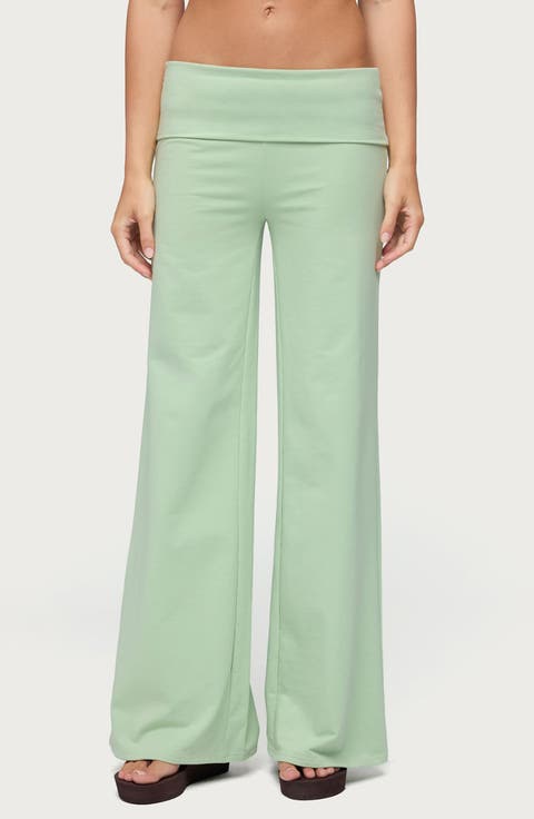 Cammy Wide Leg Foldover Pants