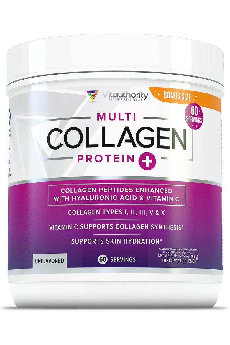 Multi Collagen Peptides Powder, Unflavored, 474gm, Main, color, No Color
