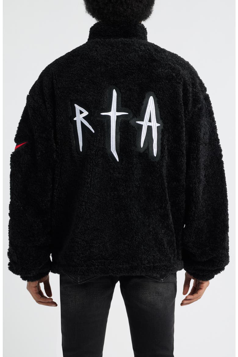Kye Venom Oversize Faux Shearling Jacket, Alternate, color, BLACK VENOM