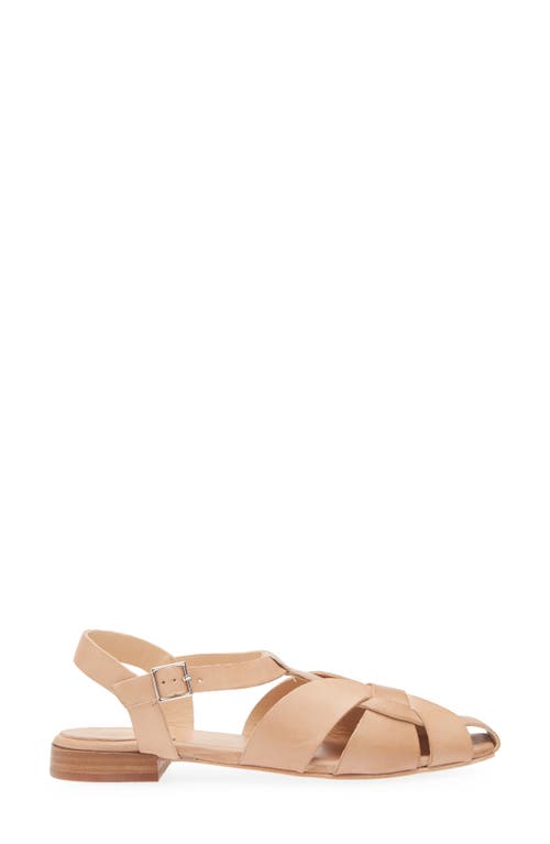 Jeffrey Campbell Reverie Fisherman Sandal In Beige