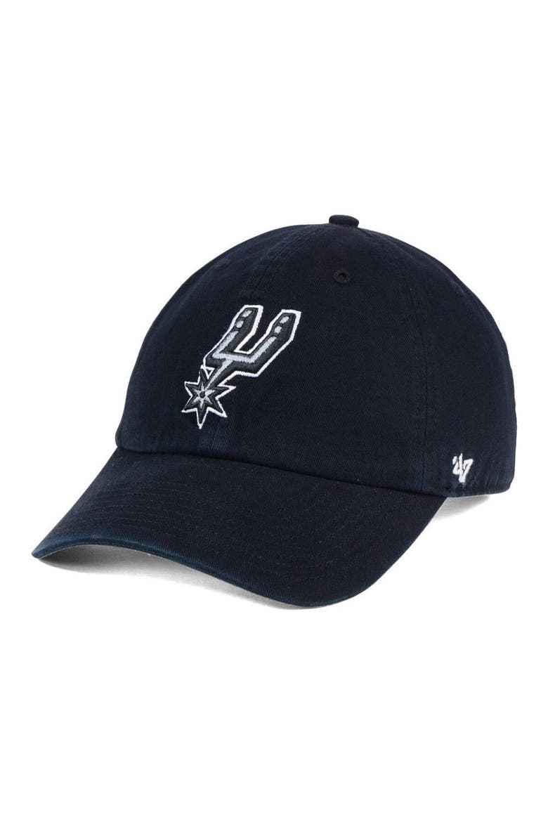 Men's San Antonio Spurs '47 Black Clean-Up Adjustable Hat, Main, color, BLACK