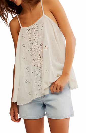 Free People Last Dance Eyelet Knit Tank