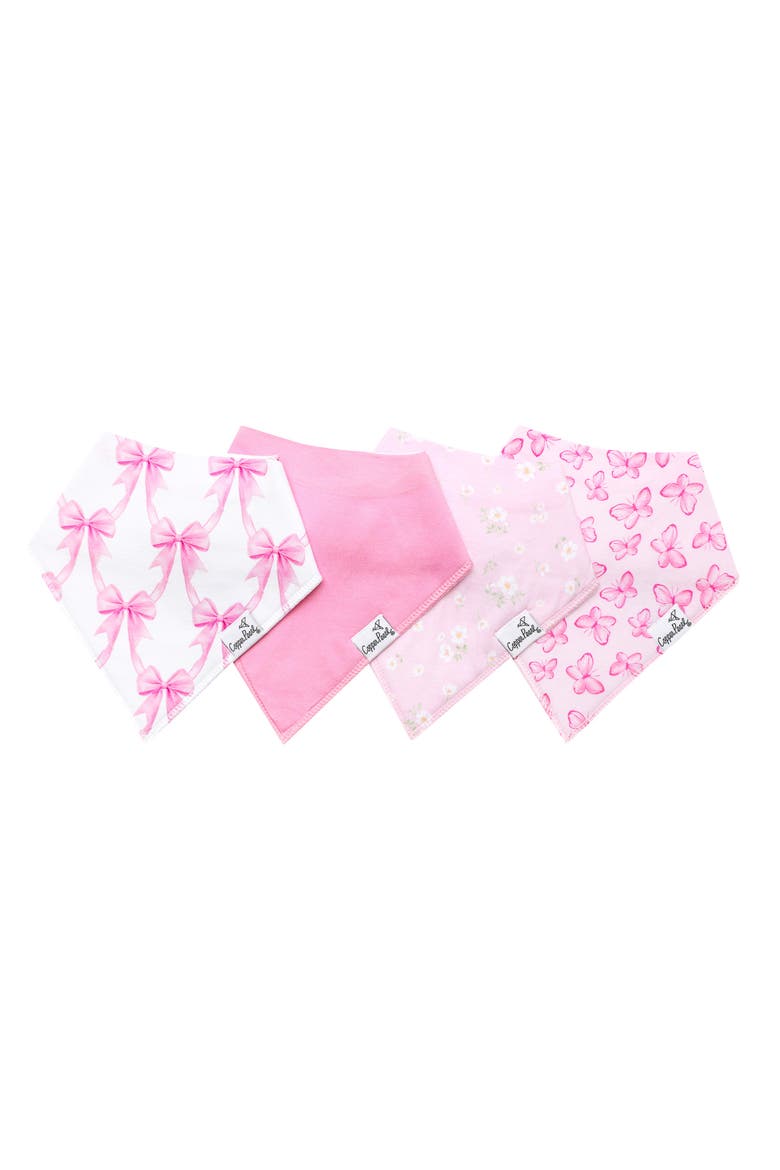 Bow My Gosh Assorted 4-Pack Bandana Bibs, Alternate, color, BOW MY GOSH
