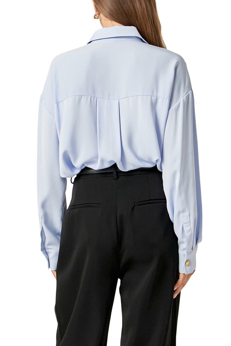 Military Button-Up Shirt, Alternate, color, POWDER BLUE