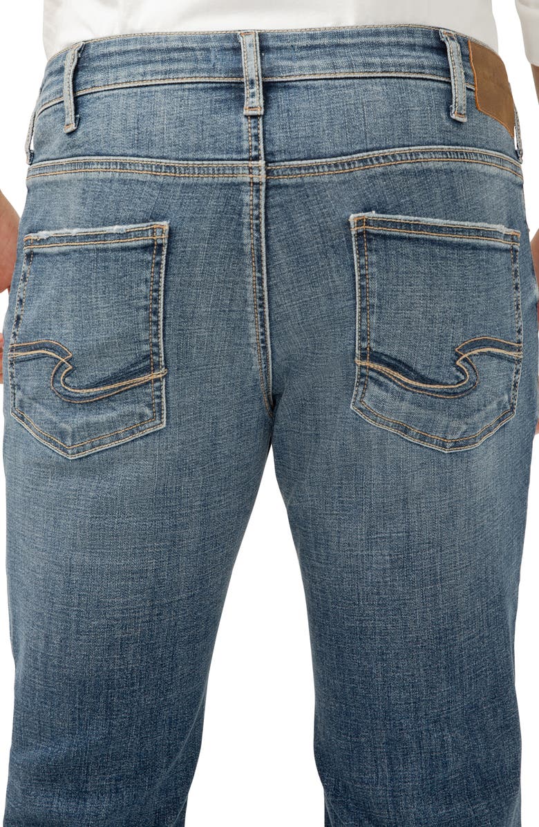 Silver Jeans Co. Allan Slim Straight Leg Stretch Jeans, Alternate, color,