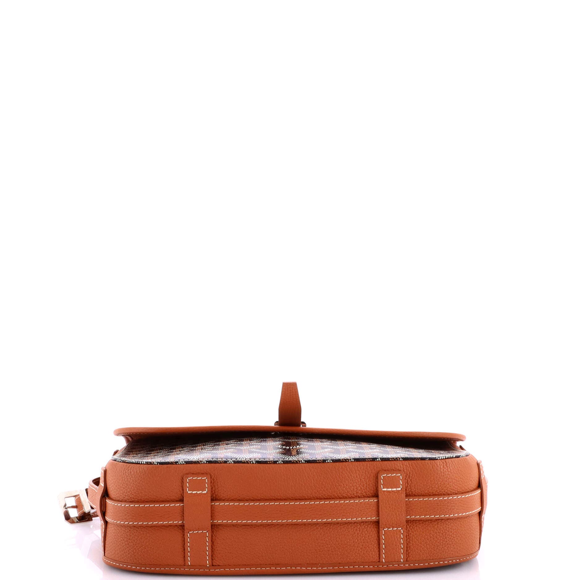 Pre-Owned Goyard Belvedere II Messenger Bag Coated Canvas MM, Alternate, color, Black