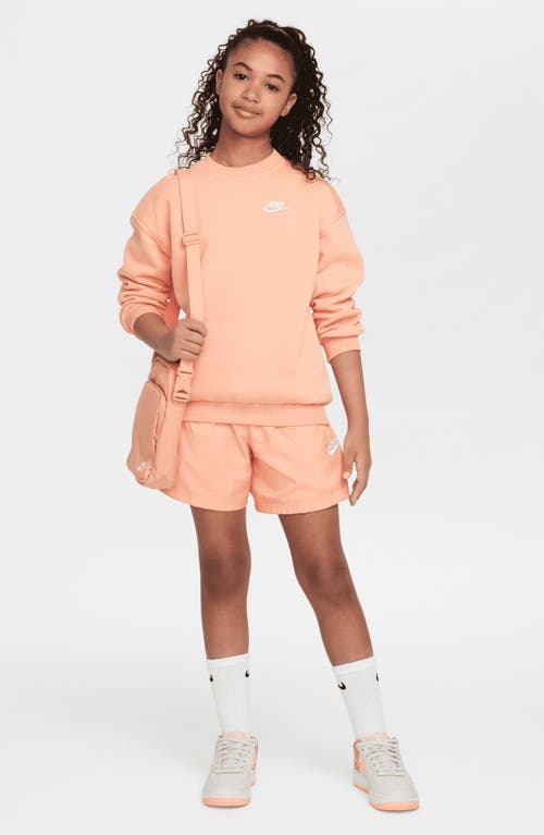Nike Sportswear Club Fleece Big Kids' Oversized Sweatshirt In Pink