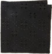 CLIFTON WILSON Broderie Anglaise Cotton Pocket Square