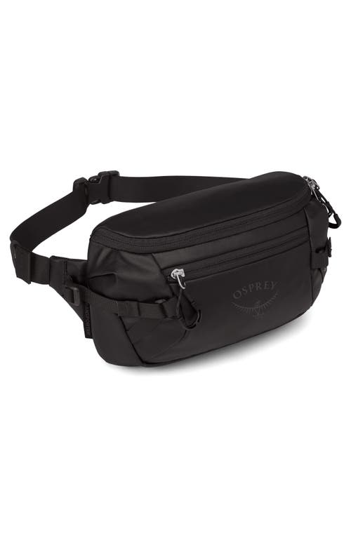 Osprey Transporter 3-liter Belt Bag In Raven Black/black