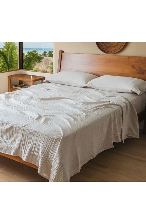 Crane Air Calm Crinkled Cotton Gauze Set Of 2 Pillowcases