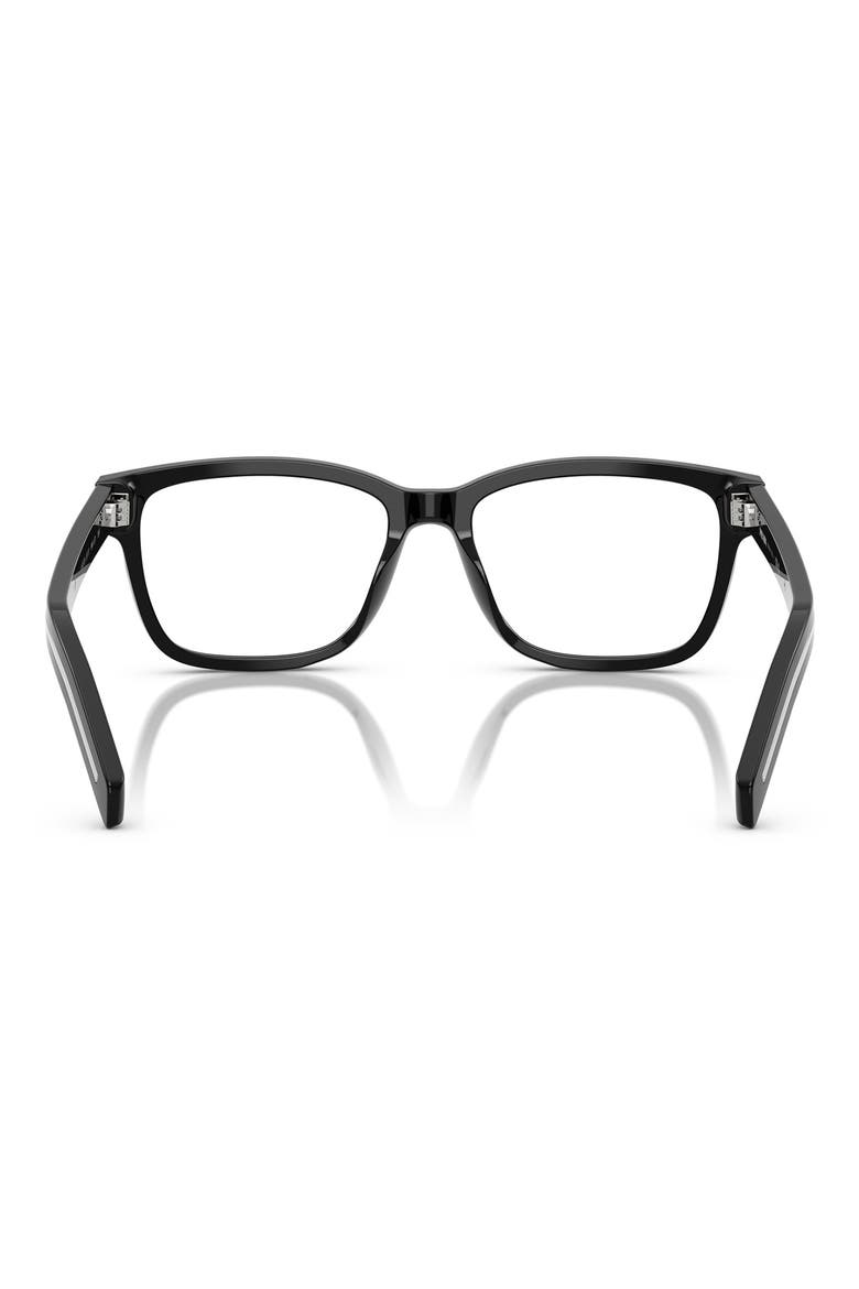 55mm Rectangular Optical Glasses, Alternate, color, BLACK