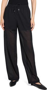 Theory Wool Blend Drawstring Pants