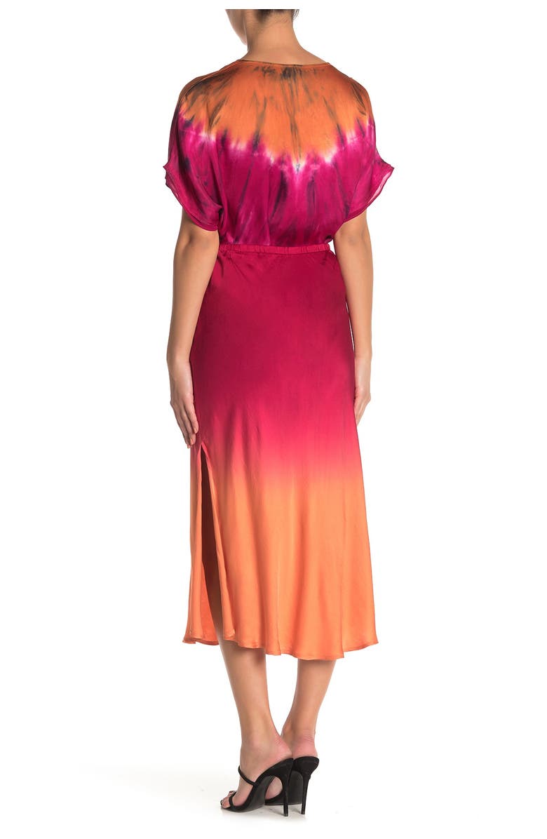 Young, Fabulous & Broke Felicity Satin Midi Skirt, Alternate, color, 
