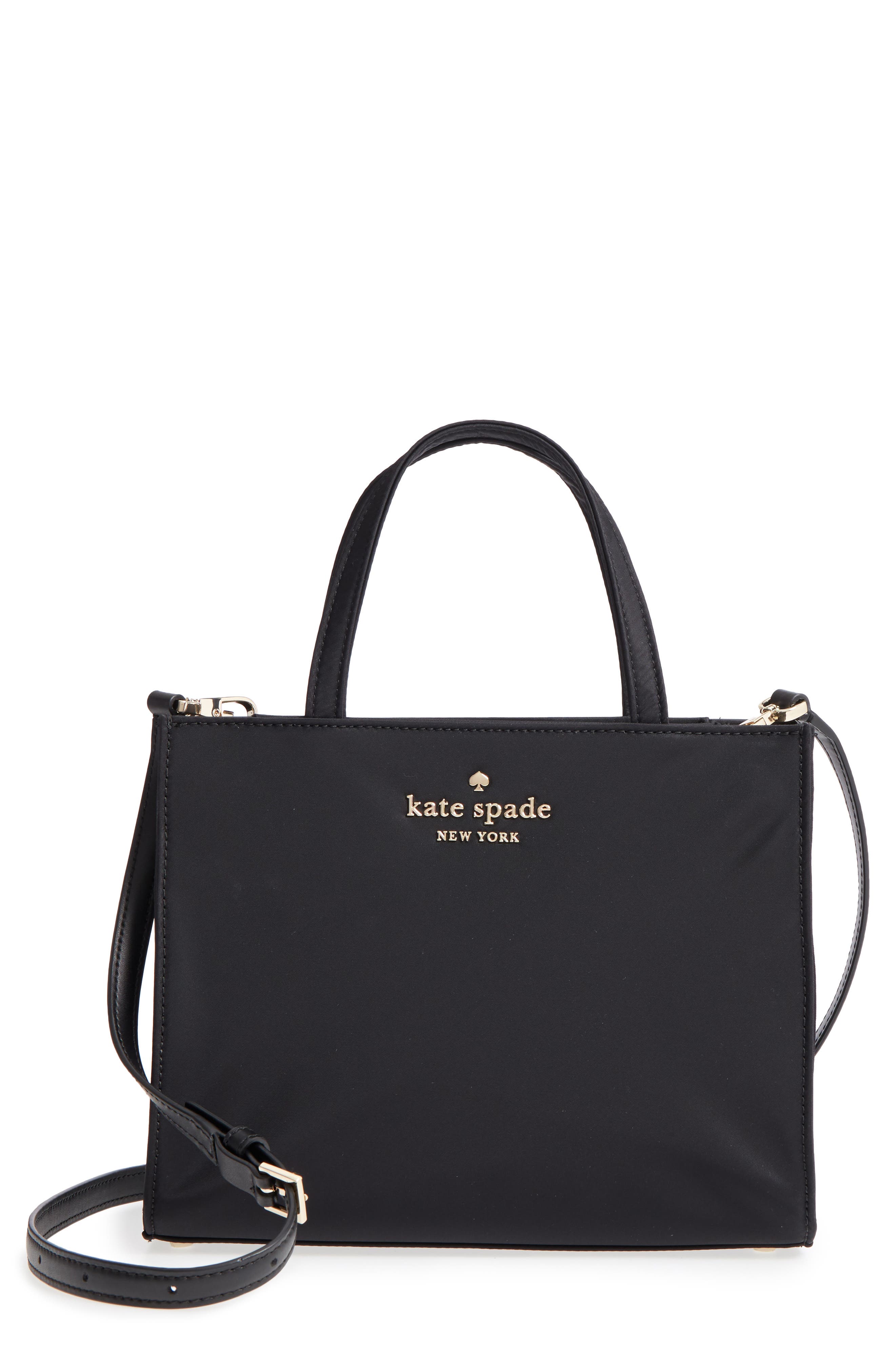 watson lane – sam nylon satchel, Main, color, BLACK
