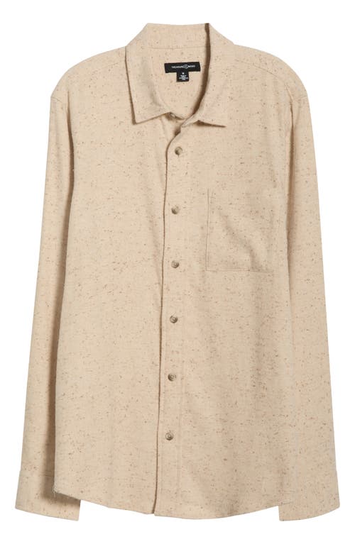 Treasure & Bond Donegal Flannel Button-up Shirt In Neutral
