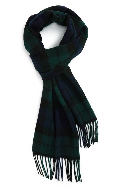 New Check Lambswool & Cashmere Scarf