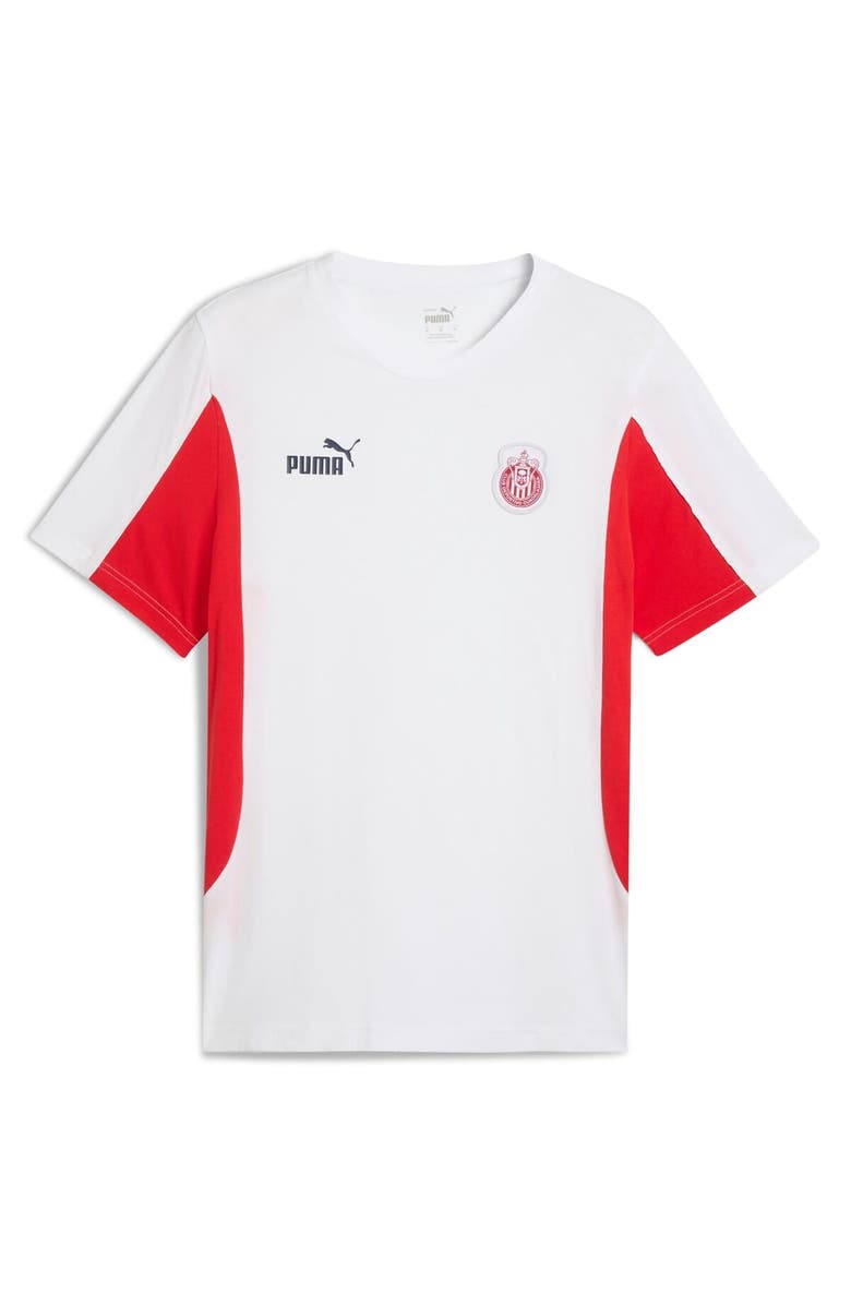PUMA Men's Puma White Chivas FtblArchive T-Shirt, Alternate, color, White