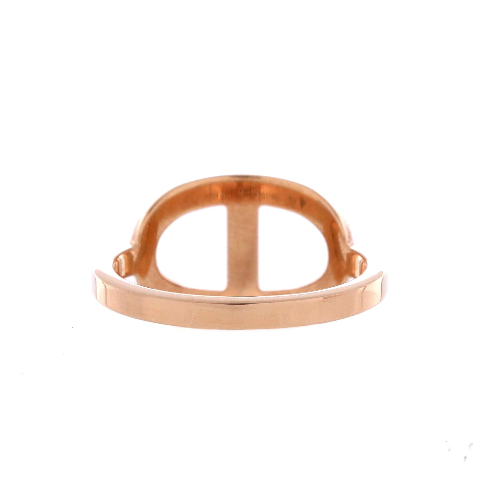 Chaine d'Ancre Contour Ring 18K Rose Gold and Diamonds Medium, Alternate, color, Metallic Gold