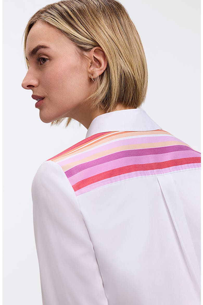 Charlie Colorful Mixed Stripe Button-Up Shirt, Alternate, color, PINK/ MULTI
