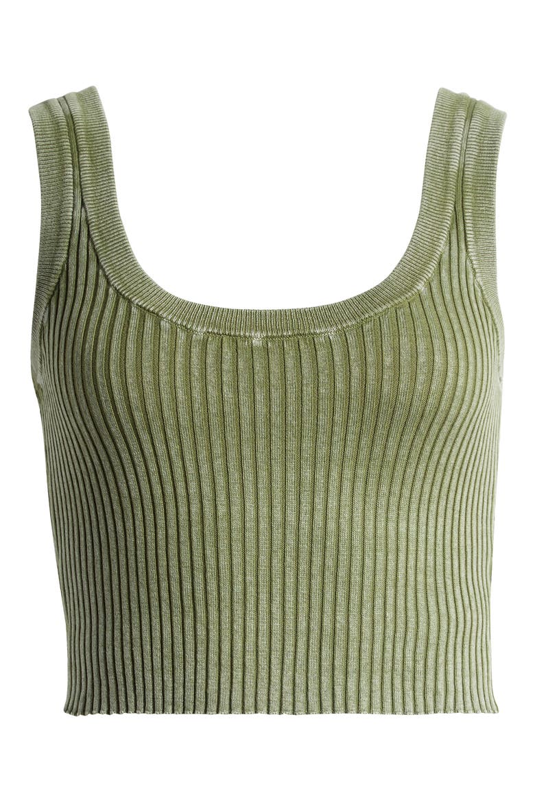 Taylor Crop Sweater Tank, Alternate, color, BRONZE GREEN
