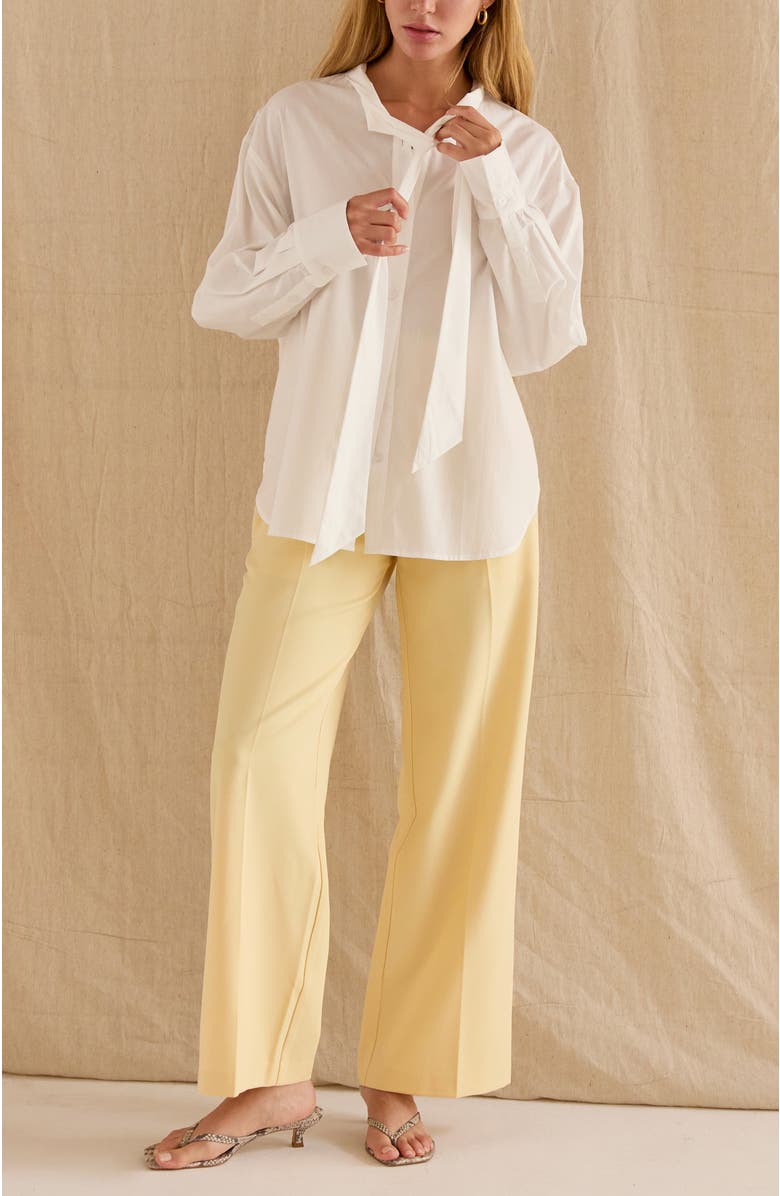 CRESCENT Wide Leg Trousers, Alternate, color, Yellow