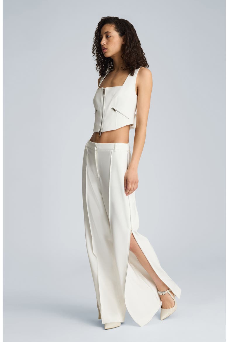 High Waist Wide Leg Pants, Alternate, color, PURE WHITE