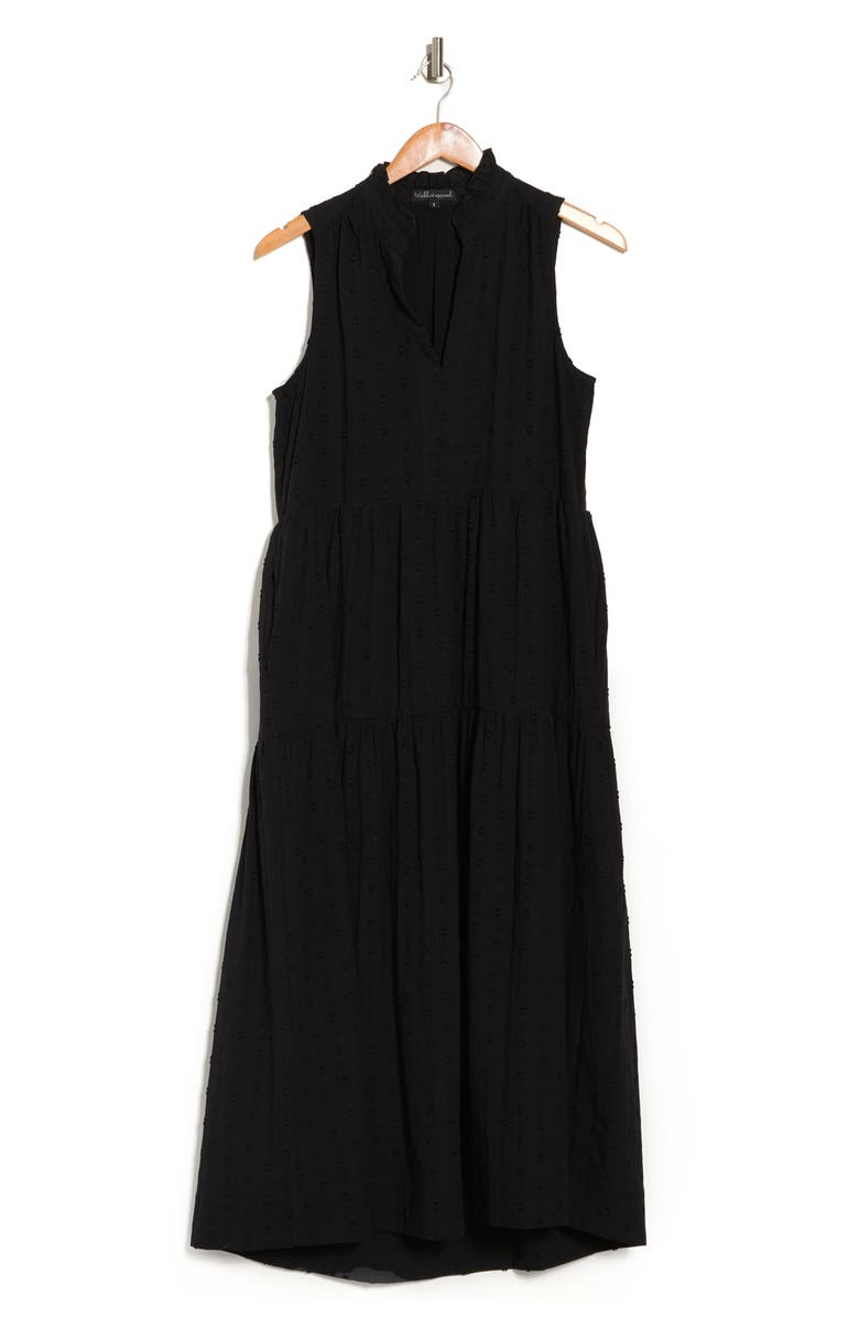 WISHLIST Sleeveless Midi Dress, Alternate, color, Black