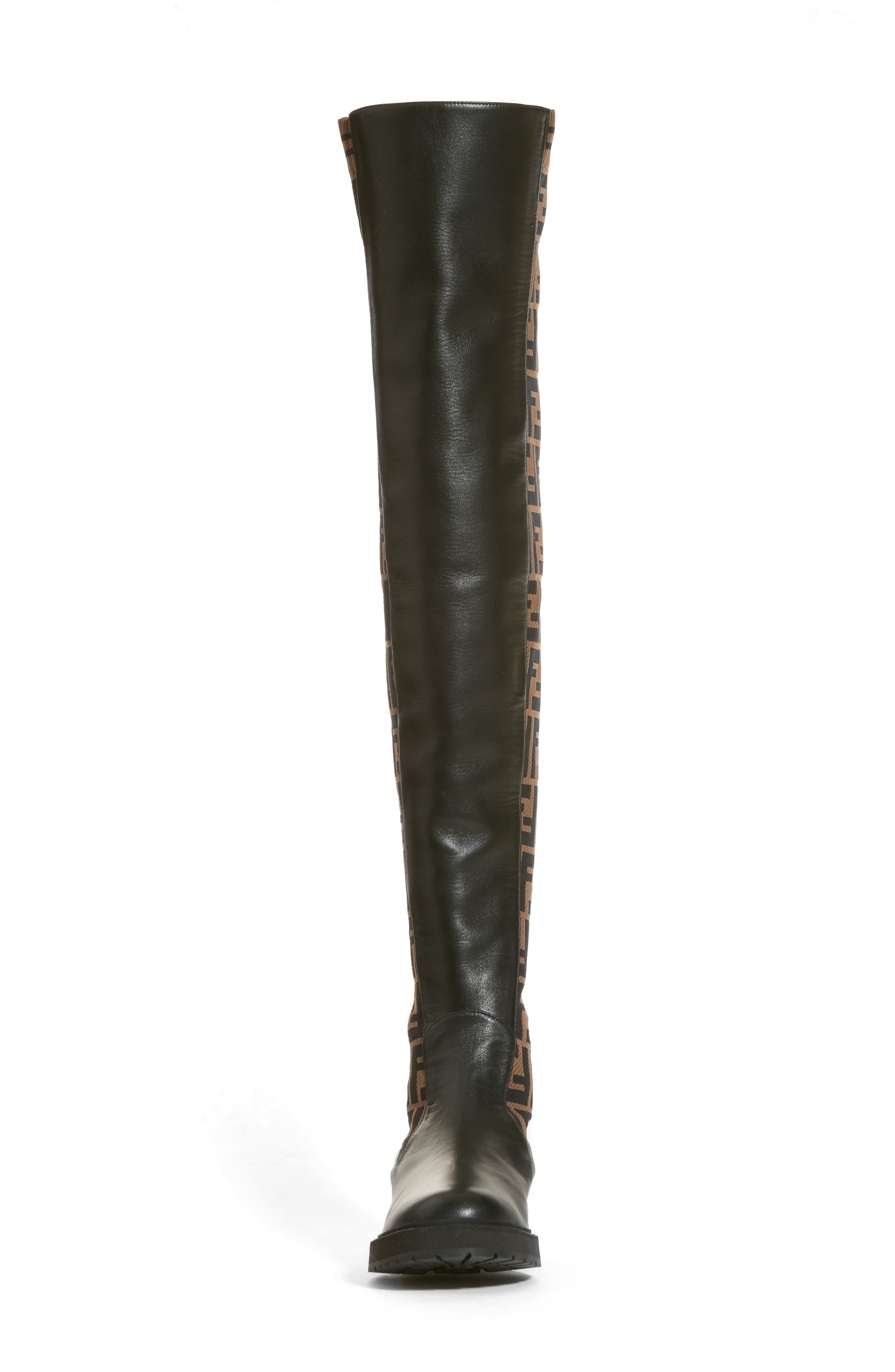 Fendi Rockoko Over the Knee Boot, Alternate, color, 