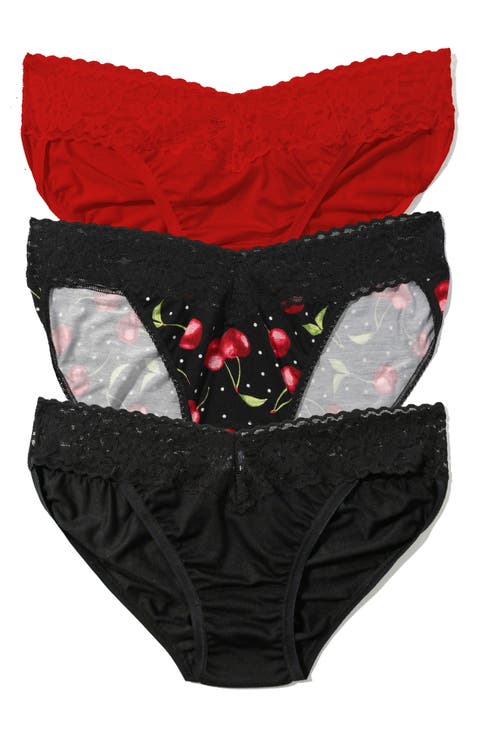 Dreamease Assorted 3-Pack V-Cut Bikini Briefs