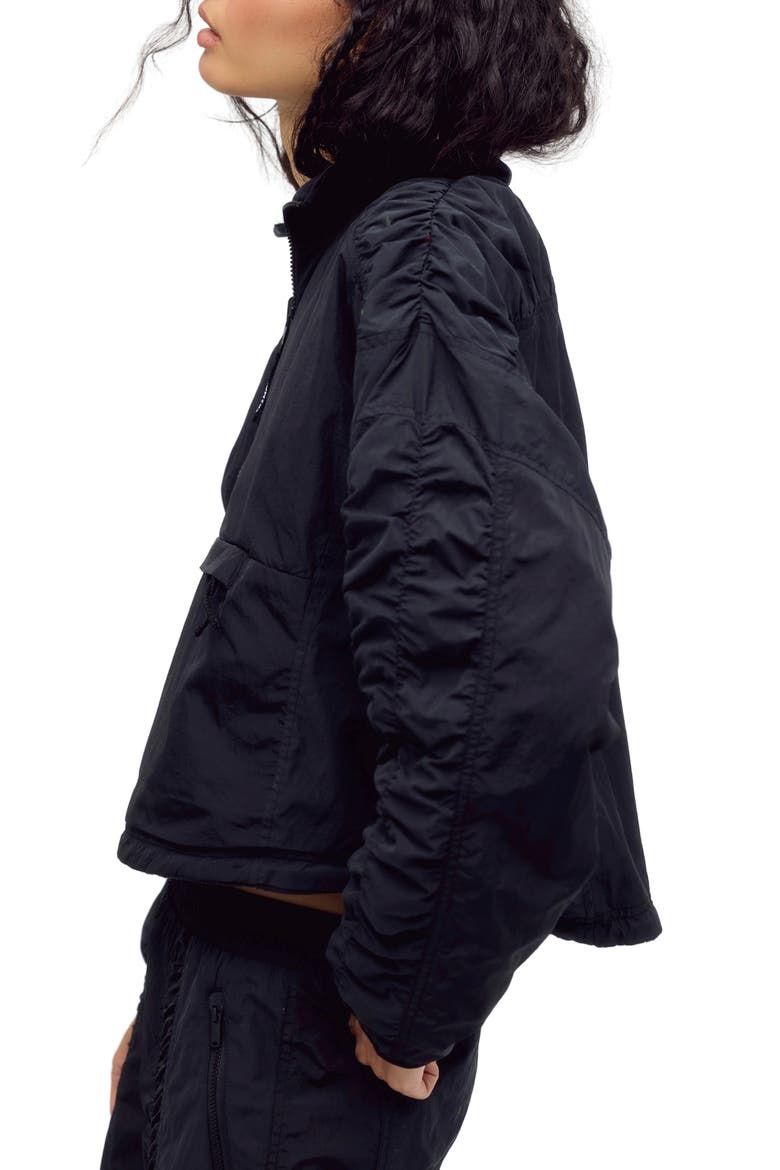 Alpine Reversible Half Zip Jacket, Alternate, color, BLACK