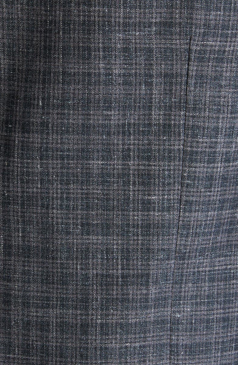 JB Britches Plaid Wool & Silk Blend Sport Coat, Alternate, color, 
