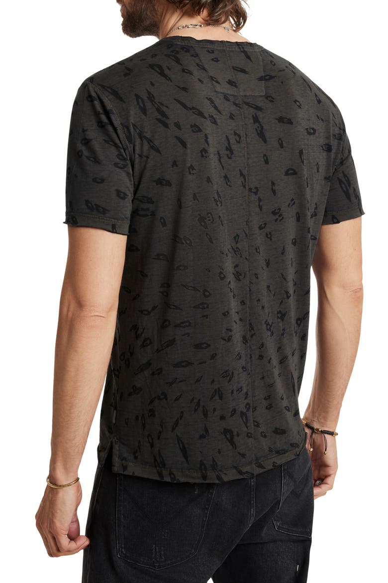 Jose Leopard Print Cotton Blend T-Shirt, Alternate, color, WOOD BROWN