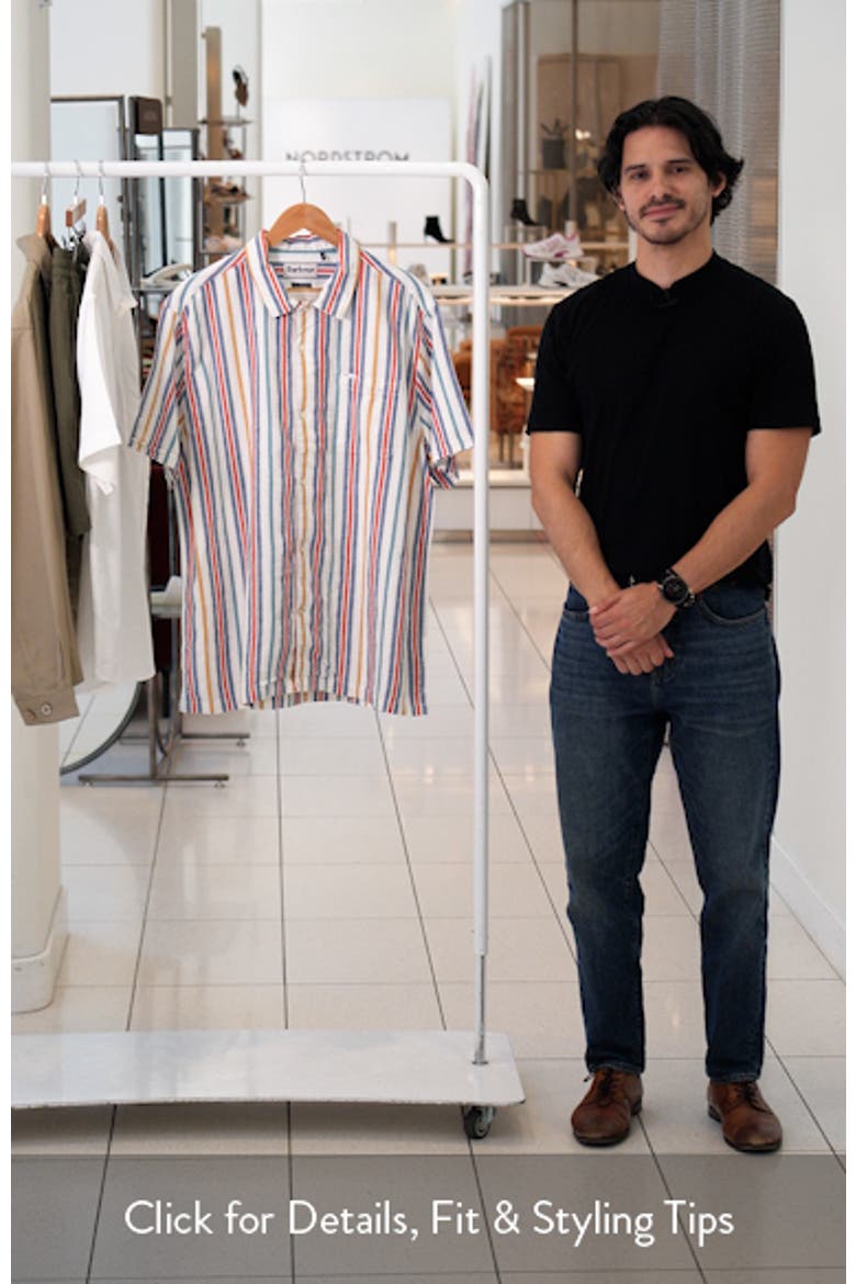 Summerfit Waterbay Stripe Linen & Cotton Camp Shirt video