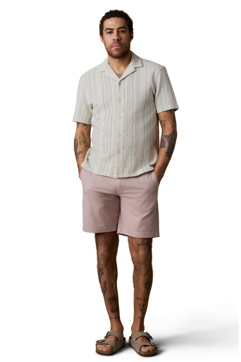 Oasis Button-Up Camp Shirt, Alternate, color, SAGE BEACH STRIPE