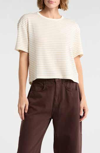 rag & bone Lea Stripe Boxy Short Sleeve T-Shirt