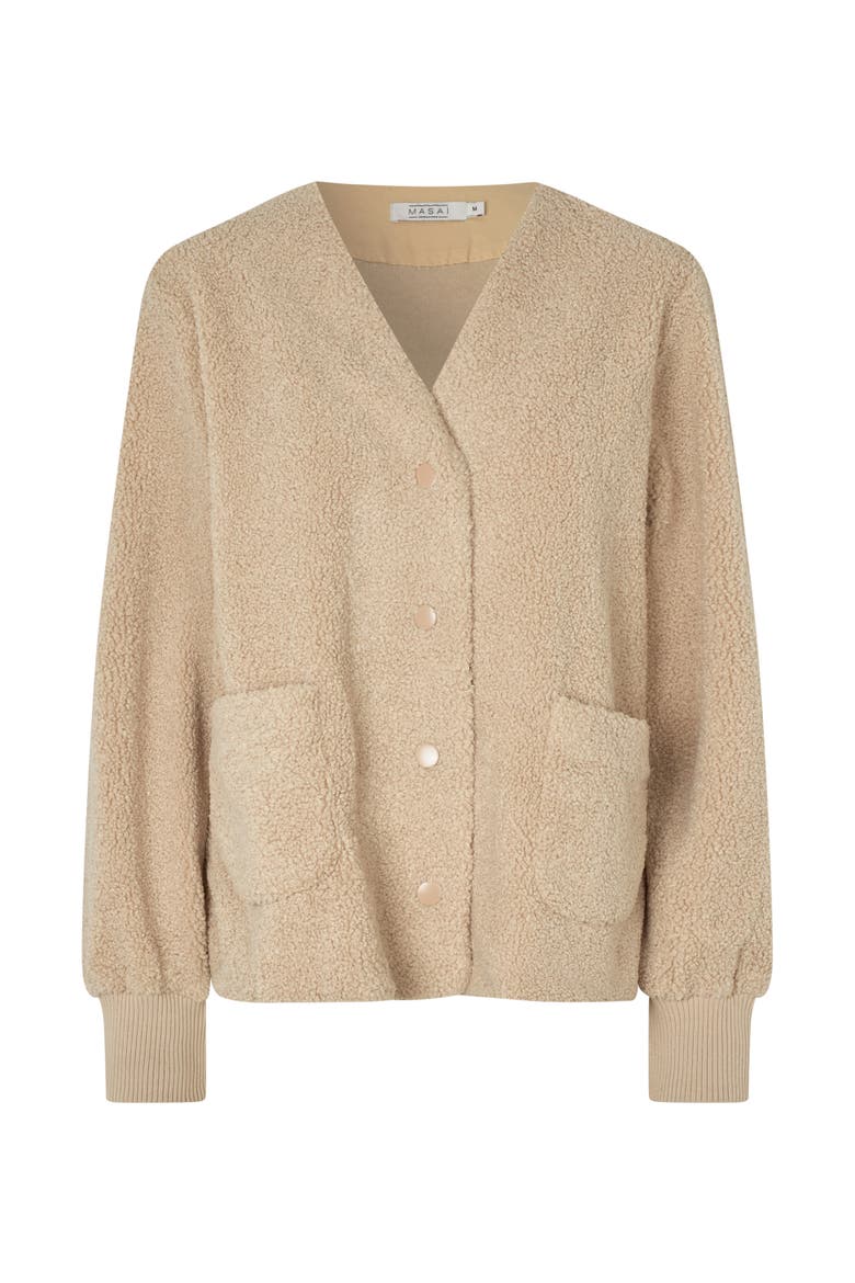 MaJunte V-Neck Long Sleeve Jacket, Alternate, color, Fog